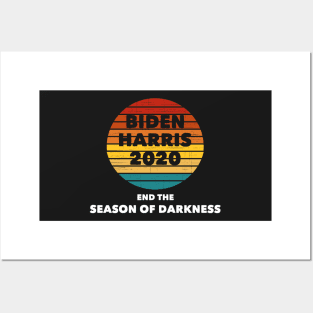 Biden Harris 2020 DNC Speech End The Season of Darkness Posters and Art